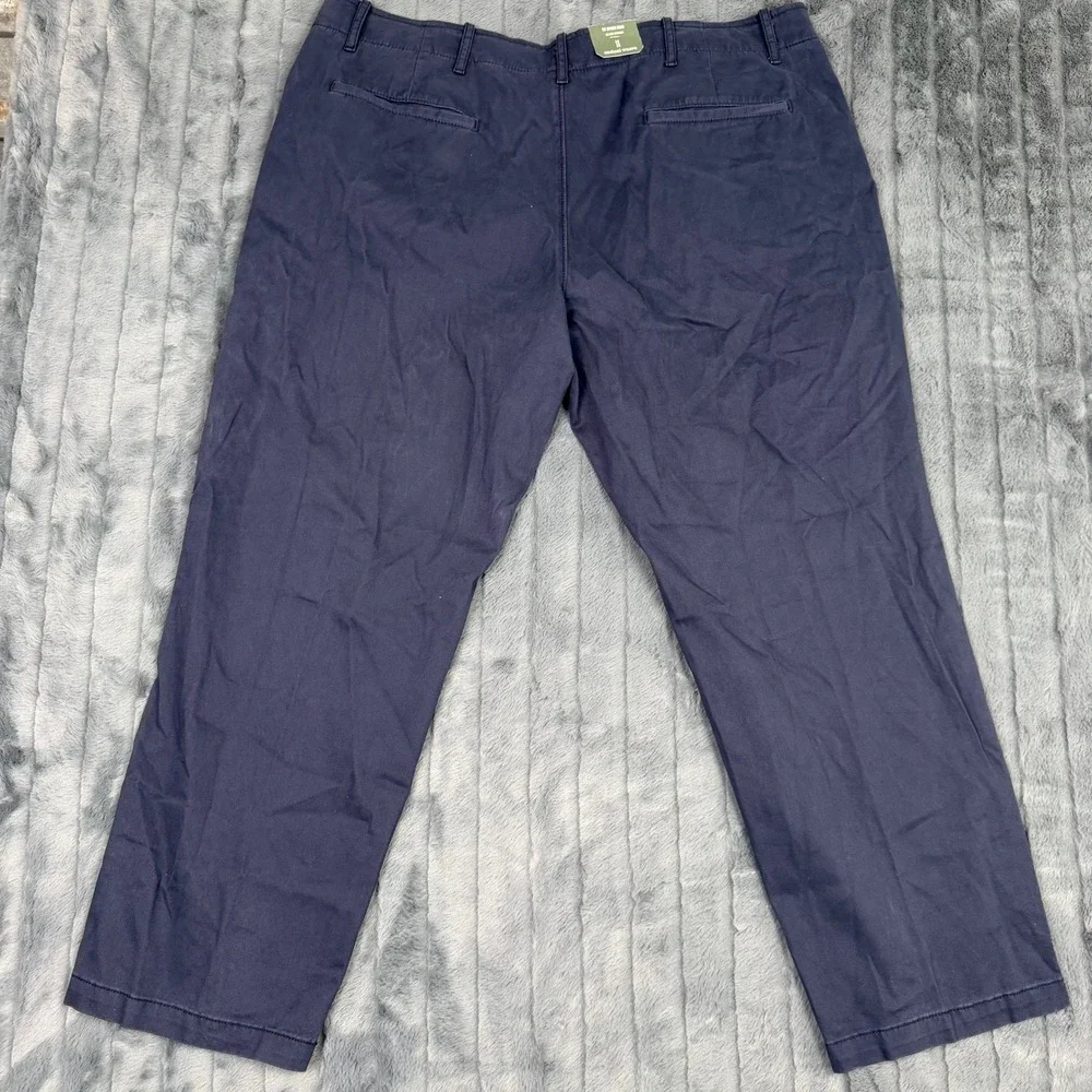 Mutual Weave Mens Big & Tall Chino Pants Parisian Navy 46x29 NWT 328154